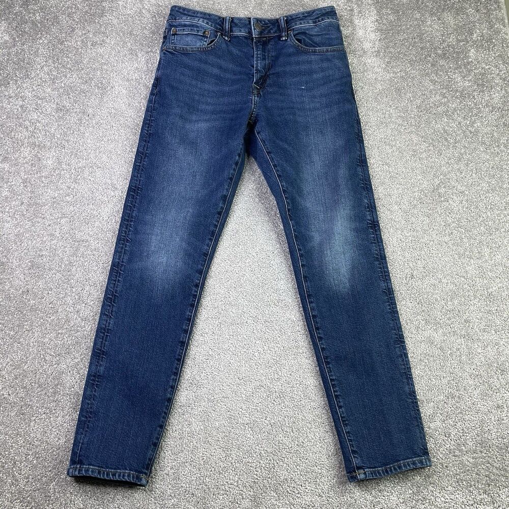 American Eagle Jeans Men’s 30X28 Blue Athletic Fit Straight Mid-Rise Dark Wash